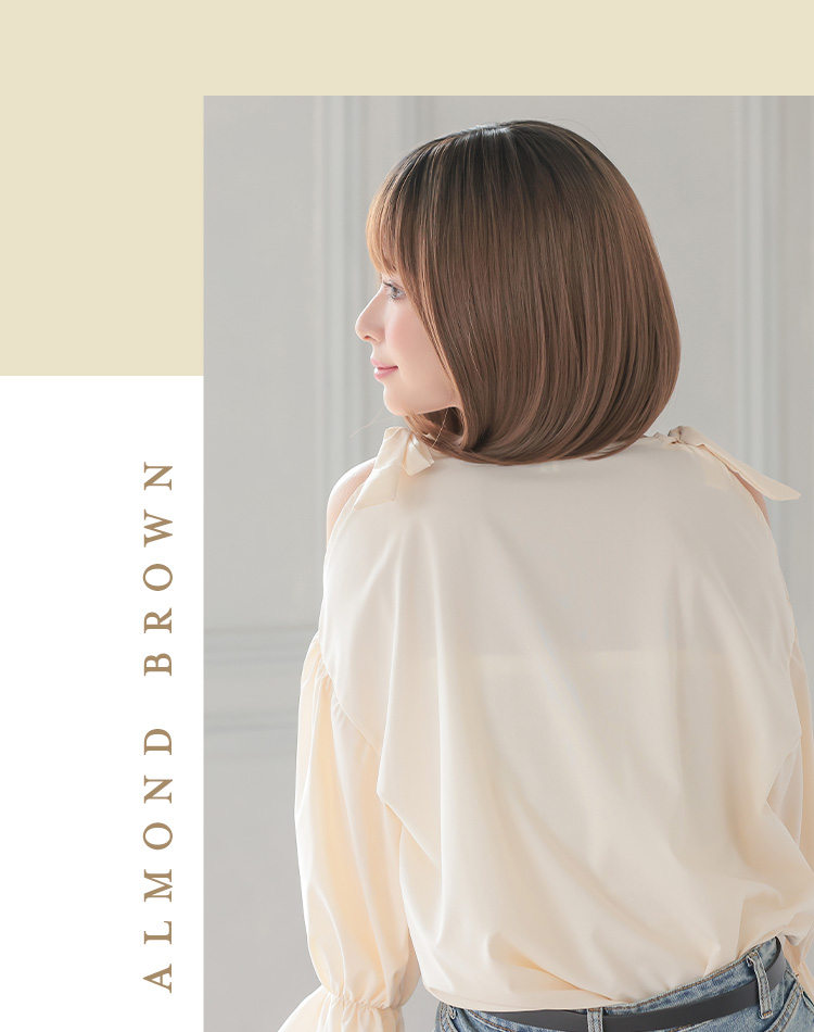 Dear Dolly ミューズボブ アーモンドブラウンプリン 着用イメージ画像