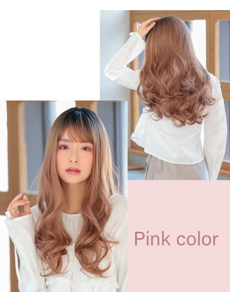 シュクレカールロング スモーキーピンクプリン 着用イメージ画像