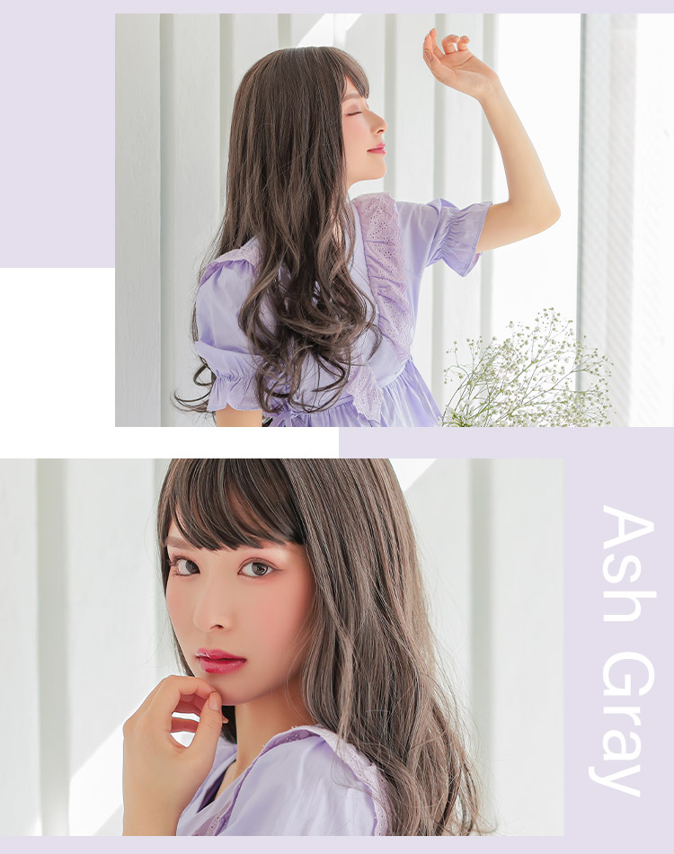 シュクレカールロング パールグレージュ 着用イメージ画像