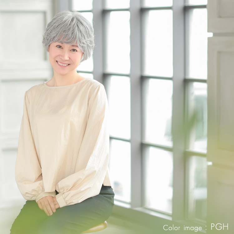 ヴィーナス大人の上品カールショート グレイヘア イメージ画像