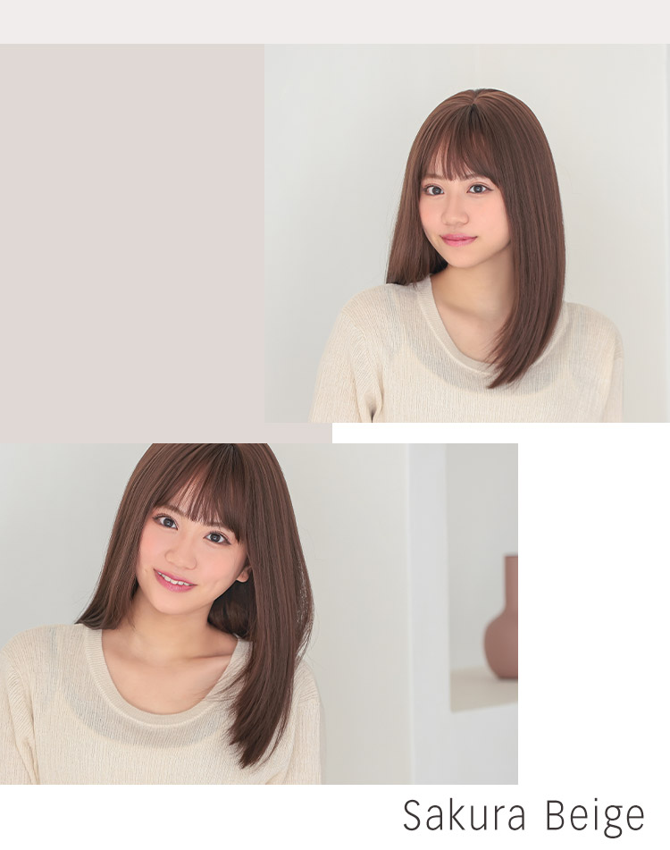 ティアードミディ サクラベージュ 着用イメージ画像