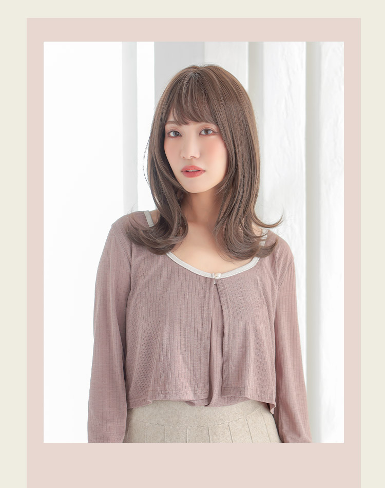 サンティエミディロング シースルーブラウン 着用イメージ画像