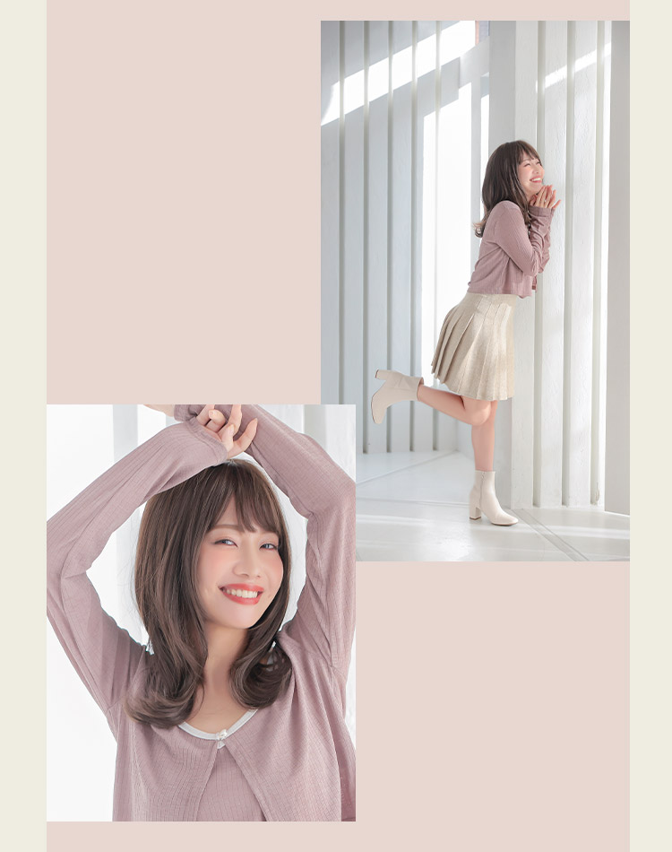 サンティエミディロング シースルーブラウン 着用イメージ画像