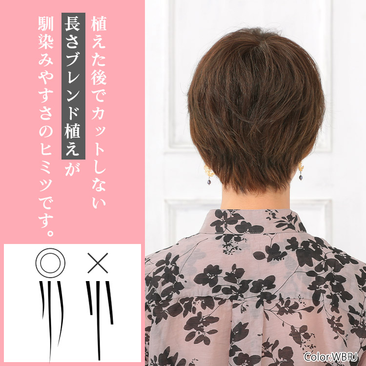 植えた後でカットしない長さブレンド植えが馴染みやすさのヒミツです。