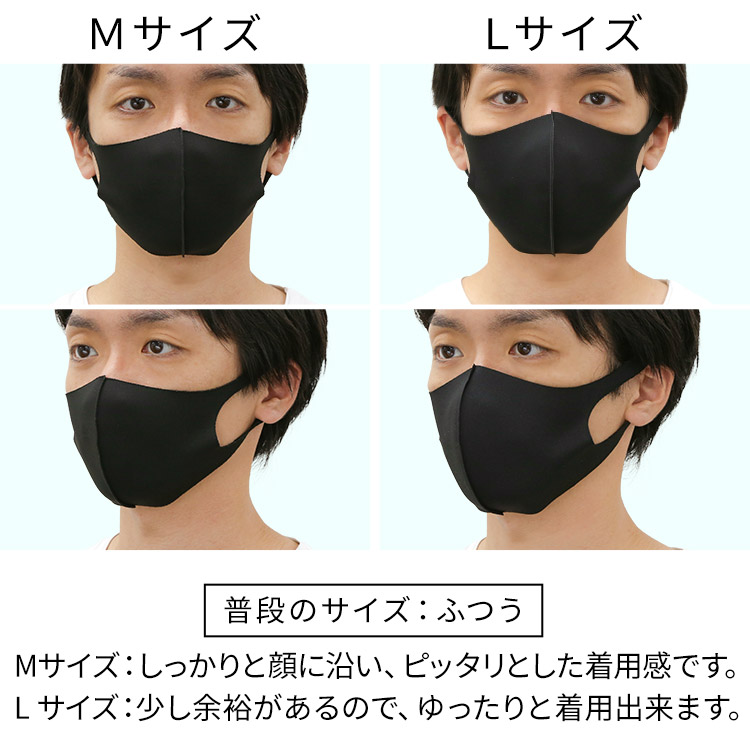 洗えるひんやり冷感伸縮立体マスク 着用レビュー 男性