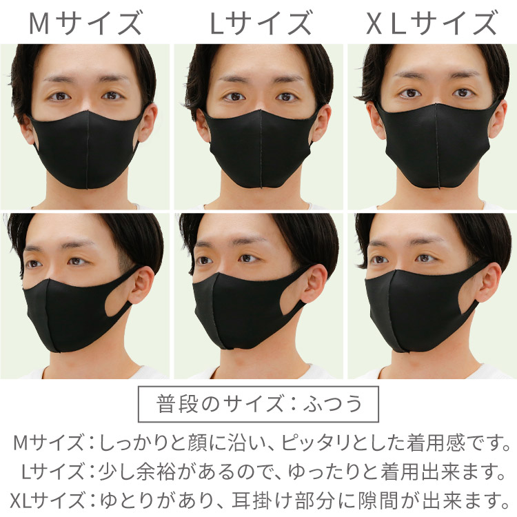 肉厚素材 洗える伸縮立体マスク 着用レビュー 男性