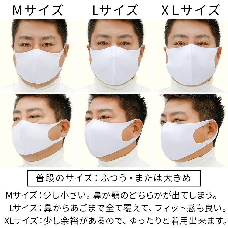 秋冬用 洗える伸縮立体マスク 着用レビュー 大きめ男性