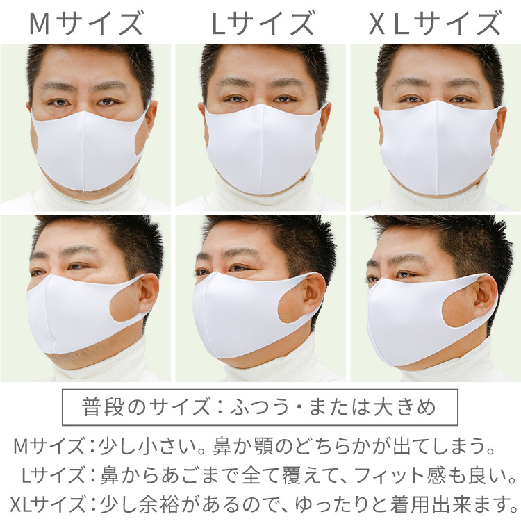 肉厚素材 洗える伸縮立体マスク 着用レビュー 大きめ男性
