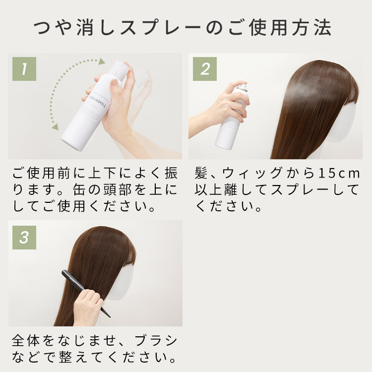 アクアドール つや消しスプレーのご使用方法