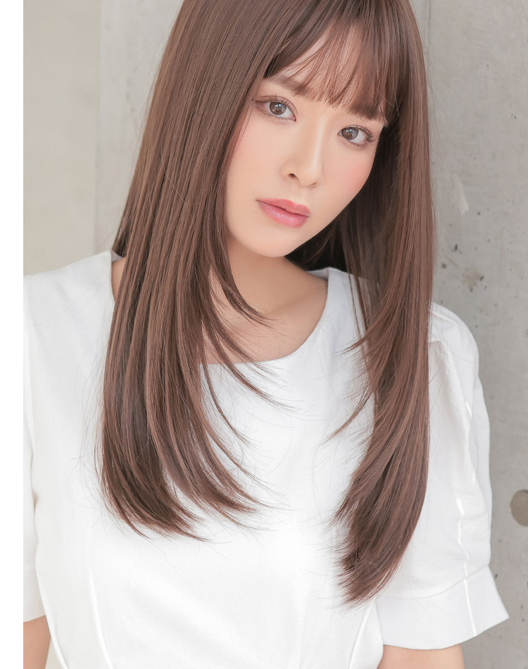 フェザーロングストレート 着用イメージ画像