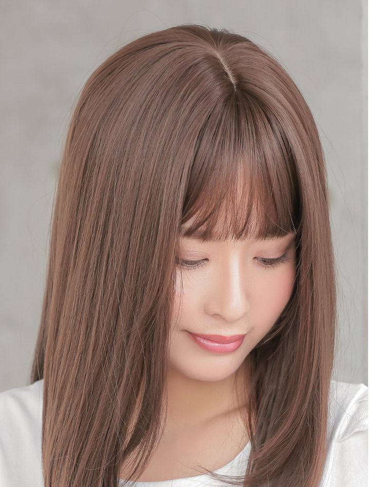 フェザーロングストレート 着用イメージ画像