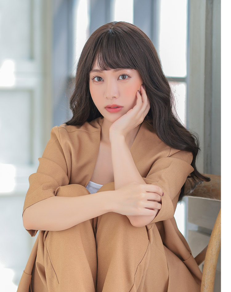 女神巻きロングウィッグ 着用イメージ画像