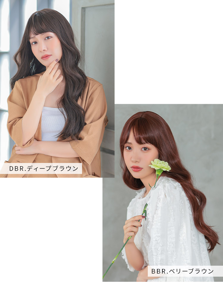 女神巻きロングウィッグ 着用イメージ画像