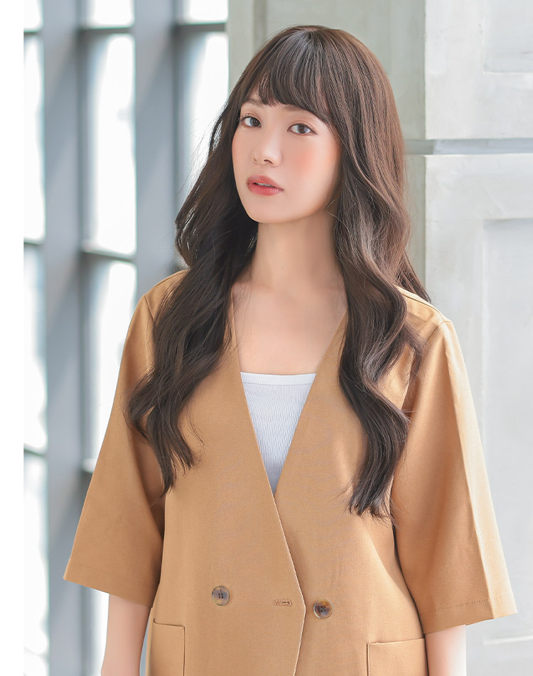 女神巻きロングウィッグ 着用イメージ画像
