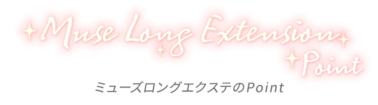 ポイントウィッグ ミューズロングエクステ のポイント