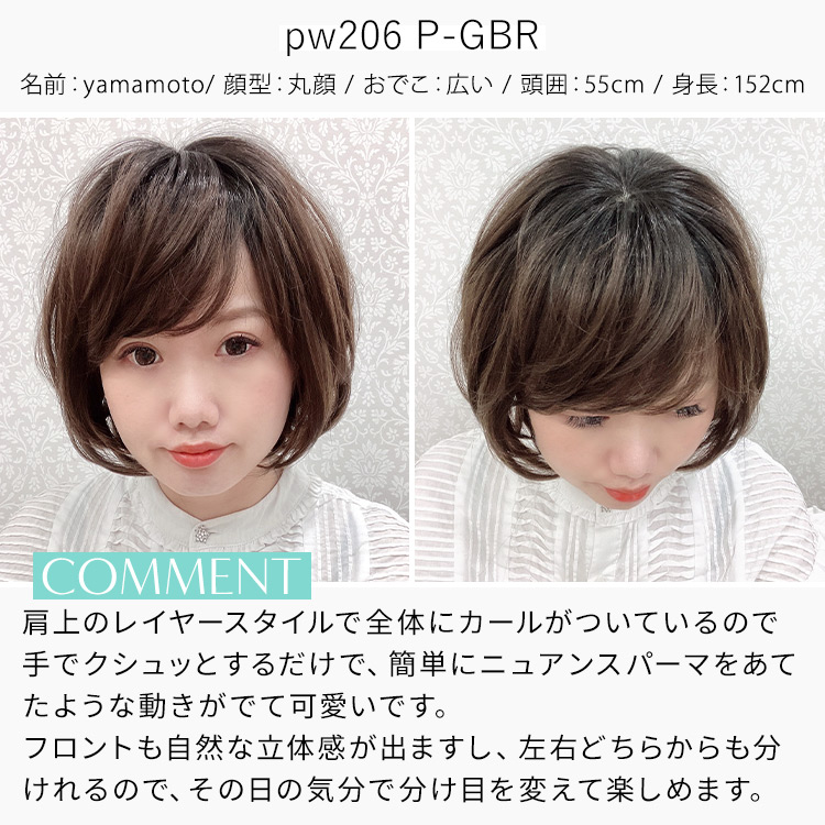 アクアドールヴィーナス わたあめボブウィッグ スタッフ着用イメージ