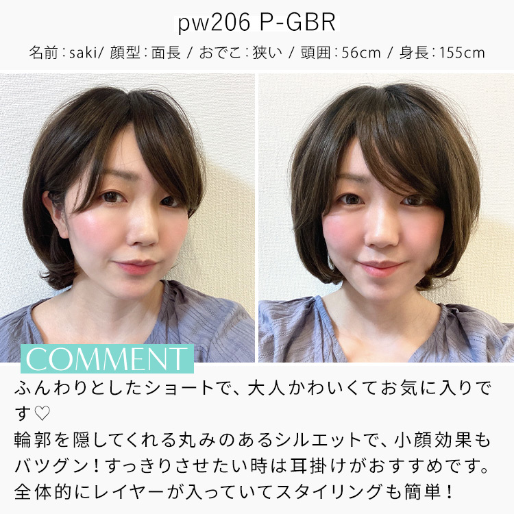 アクアドールヴィーナス わたあめボブウィッグ スタッフ着用イメージ