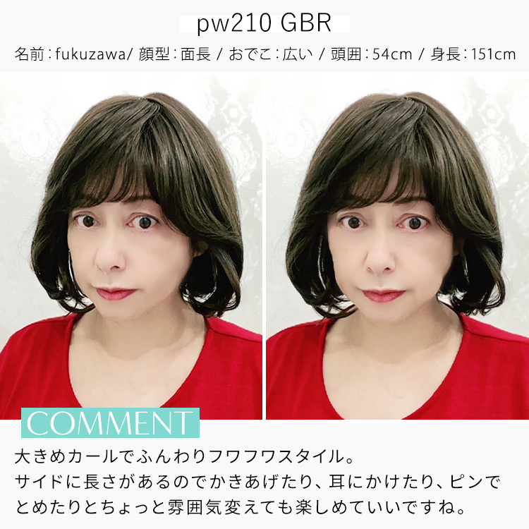 アクアドールヴィーナス シンデレラボブウィッグ スタッフ着用イメージ